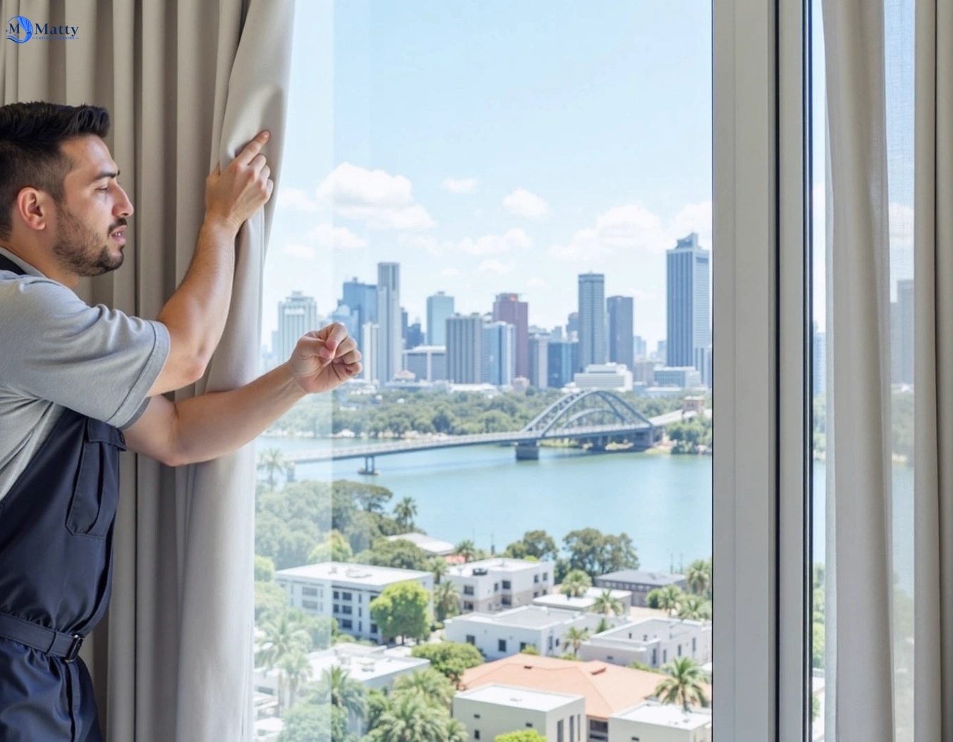 Professional curtain steam cleaning service ramsgate-nsw QLD by Matty Curtain Cleaning